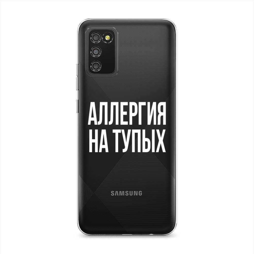 фото Чехол awog "аллергия на тупых" для samsung galaxy a02s