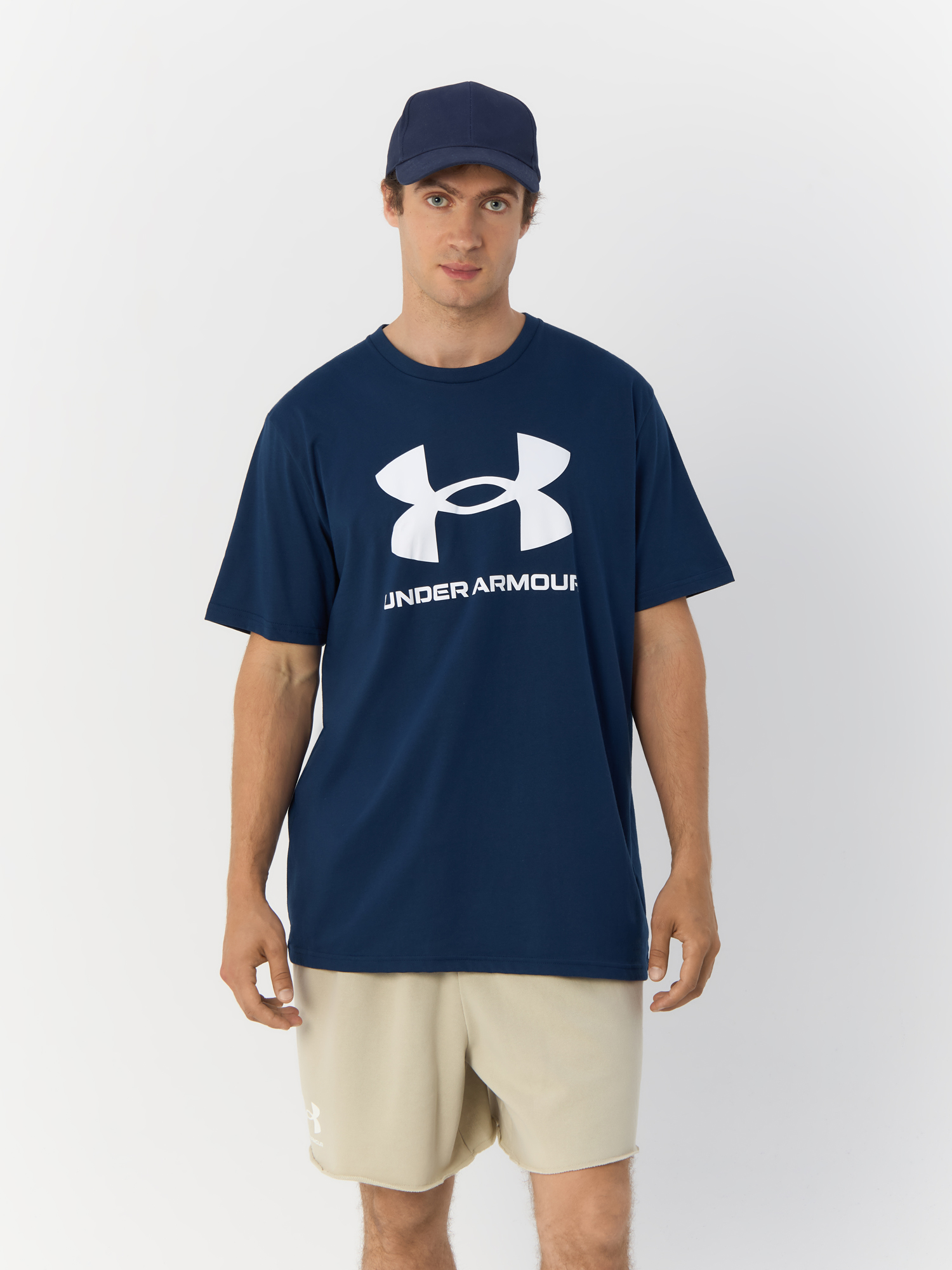 

Футболка мужская Under Armour UA Sportstyle Logo Update SS 1382911 синяя 2XL, Синий, Sportstyle Logo Update SS