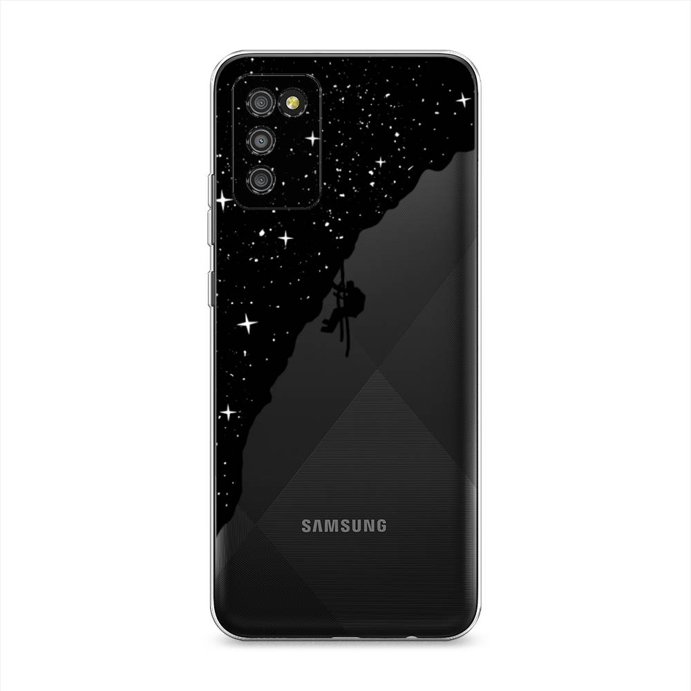 

Чехол Awog на Samsung Galaxy A02s / Самсунг A02s "Скалолаз в космосе", Черный;белый;бежевый, 2102350-4