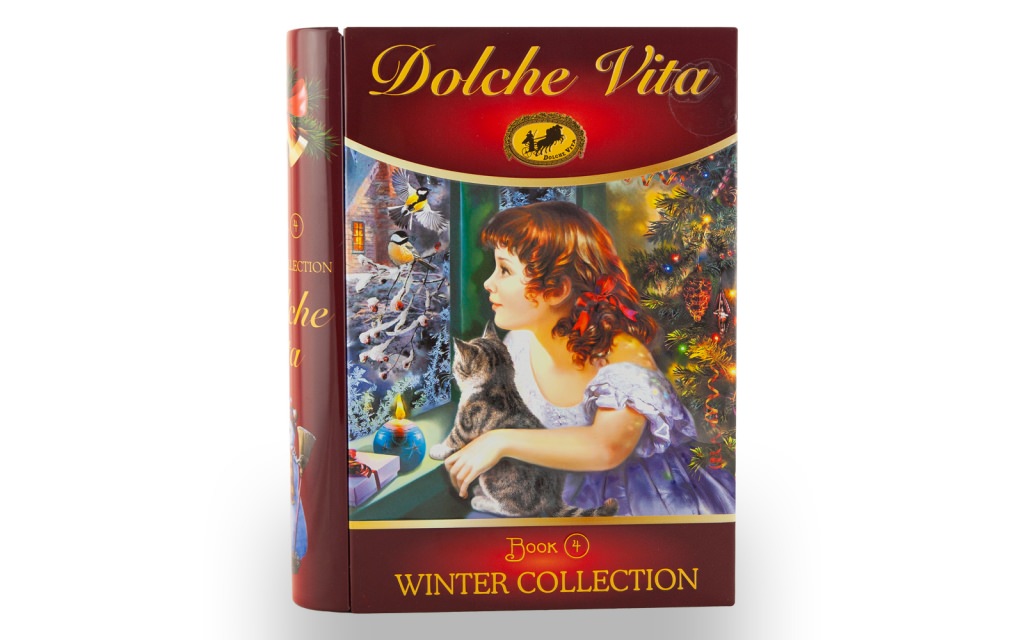 

Чай Dolche Vita Книга "Новогоднее чудо" черный с добавками ж/б 100 г