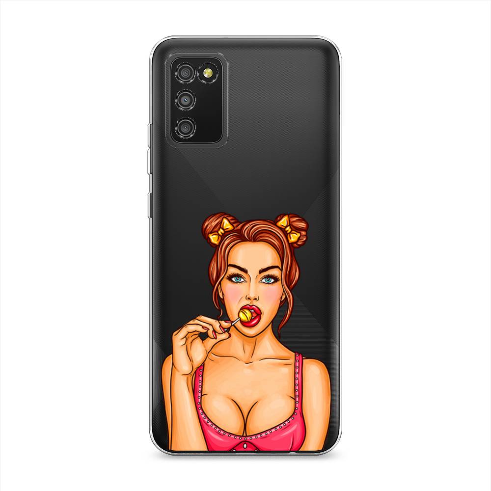 

Чехол Awog на Samsung Galaxy A02s / Самсунг A02s "Вкусный леденец", Бежевый;коричневый;розовый, 2102350-7