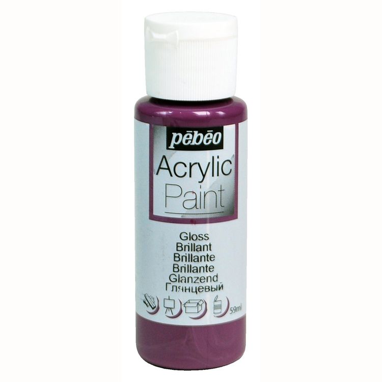 

Краска акриловая Pebeo Acrylic Paint глянцевая Инжир 59 мл, Фиолетовый