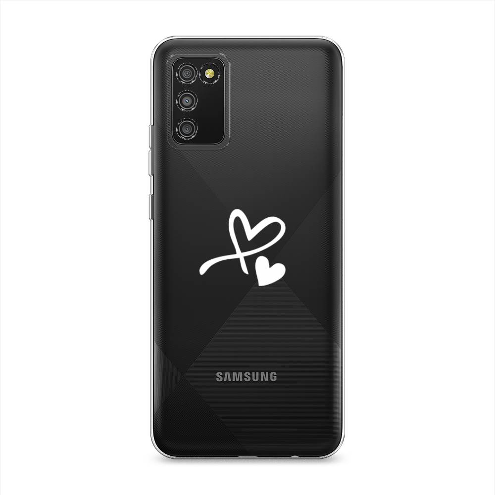 

Чехол Awog на Samsung Galaxy A02s / Самсунг A02s "Сердечко минимализм", Белый, 2102350-6