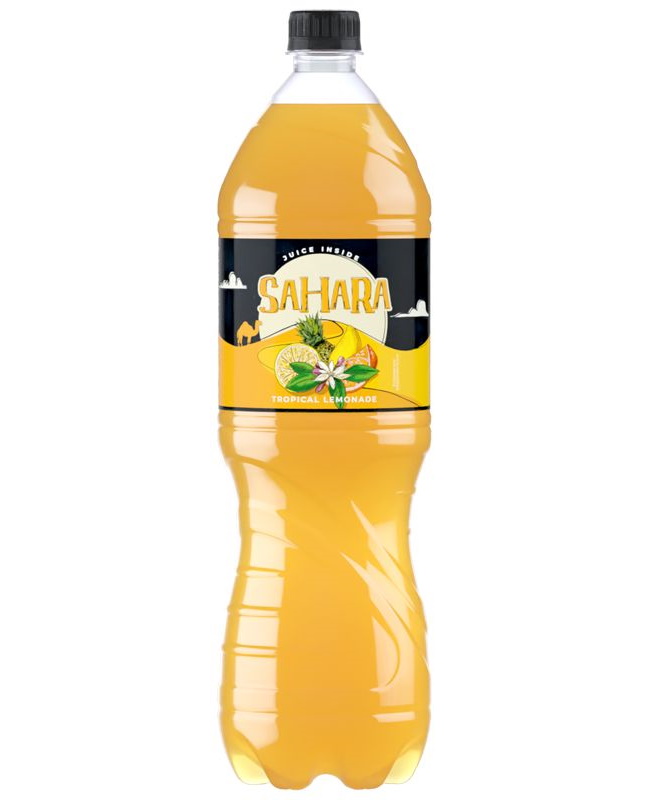 фото Газированный напиток sahara tropical lemonade 1,5 л