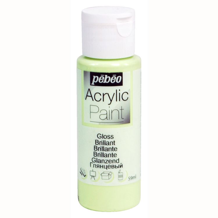 

Краска акриловая Pebeo Acrylic Paint глянцевая Фисташковый 59 мл, Зеленый