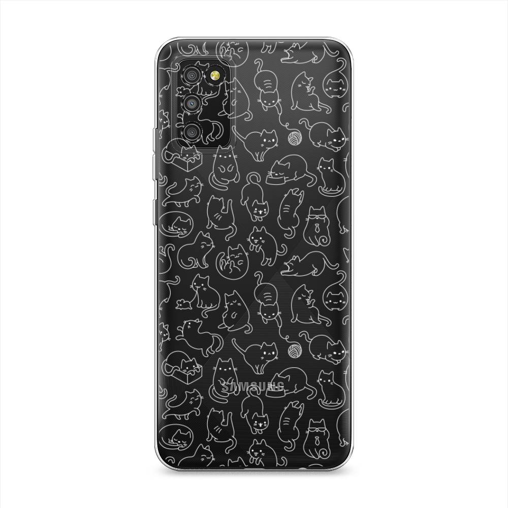 

Чехол Awog на Samsung Galaxy A02s / Самсунг A02s "Шкодливые котики", Черный;белый;серый, 2102350-2