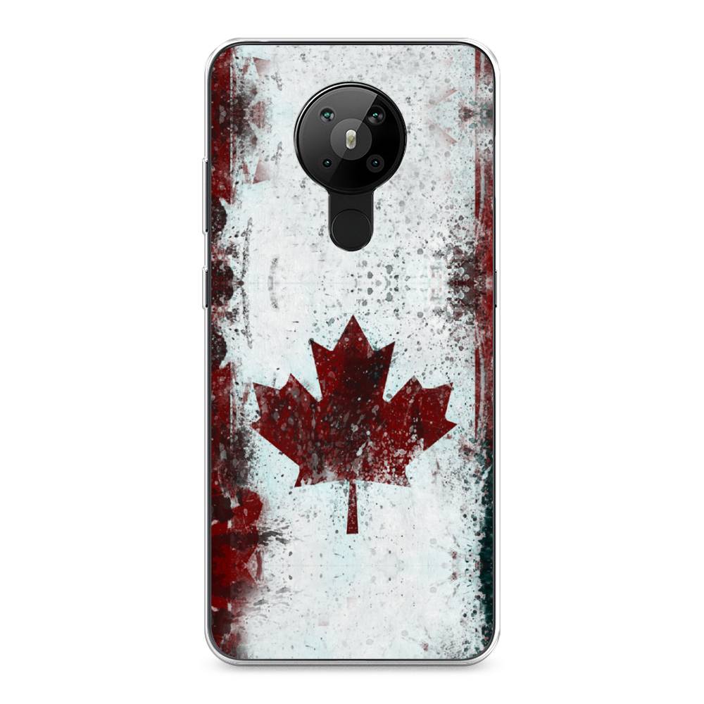 

Чехол Awog на Nokia 5.3 / Нокиа 5.3 "Канада", Белый;красный;черный, 123450-5