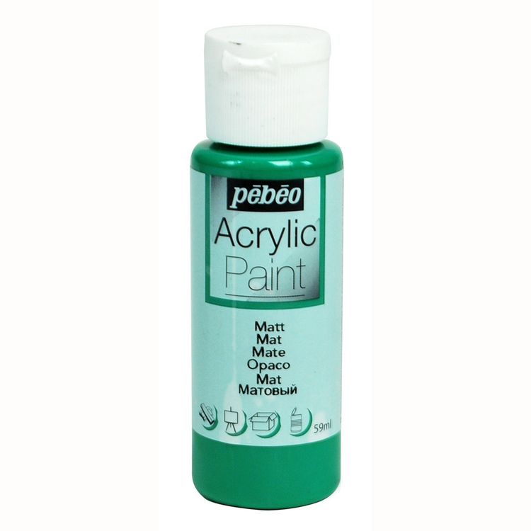 

Краска акриловая Pebeo Acrylic Paint матовая Еловый 59 мл, Зеленый