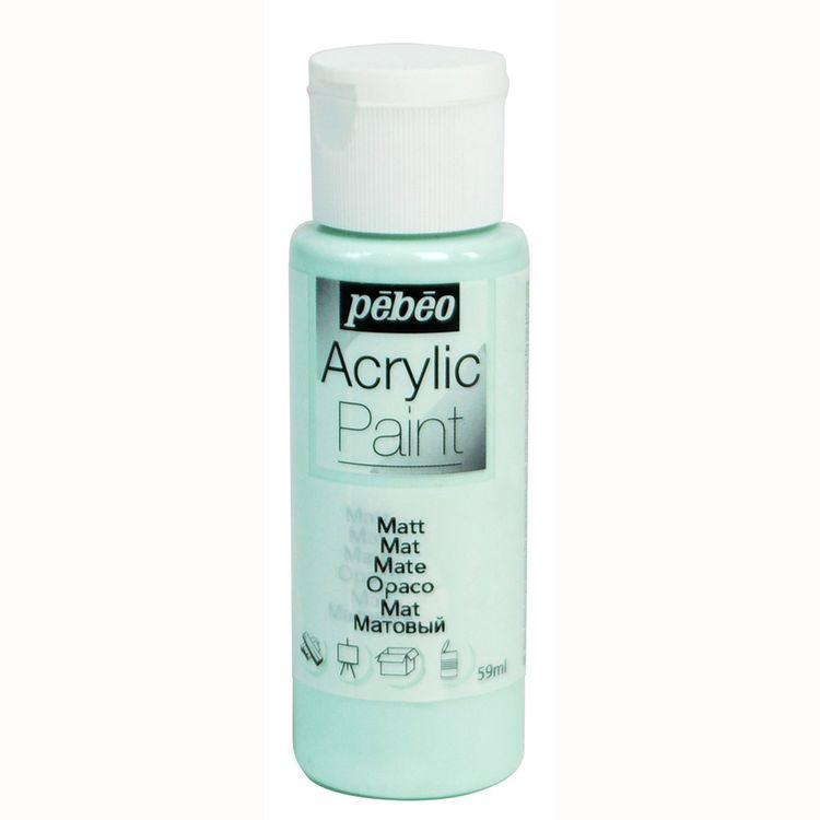 

Краска акриловая Pebeo Acrylic Paint матовая Зеленый морской 59 мл, Голубой
