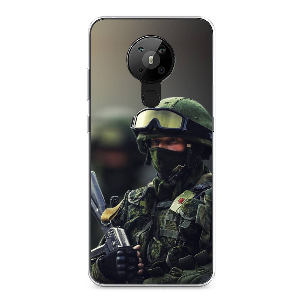 

Чехол Awog на Nokia 5.3 / Нокиа 5.3 "Солдат", Зеленый;серый, 123450-5