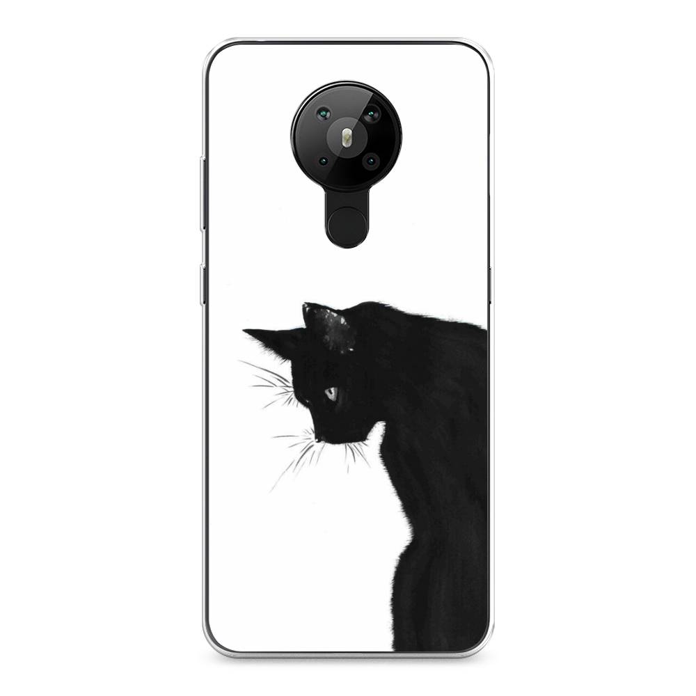 

Чехол Awog на Nokia 5.3 / Нокиа 5.3 "Black cat", Черный;белый, 123450-1