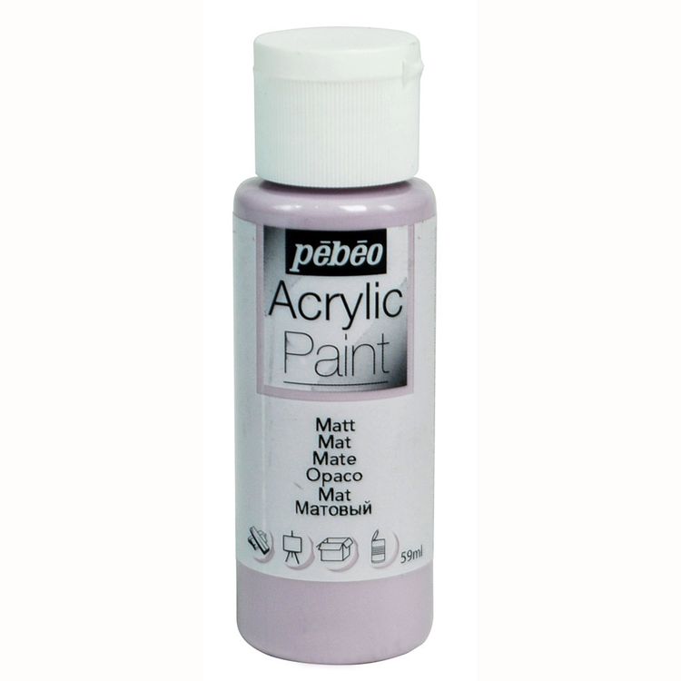 

Краска акриловая Pebeo Acrylic Paint матовая Лаванда 59 мл, Фиолетовый