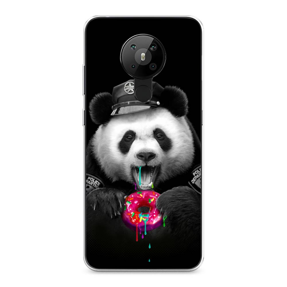 

Чехол Awog на Nokia 5.3 / Нокиа 5.3 "Панда police", Черный;белый;розовый, 123450-2