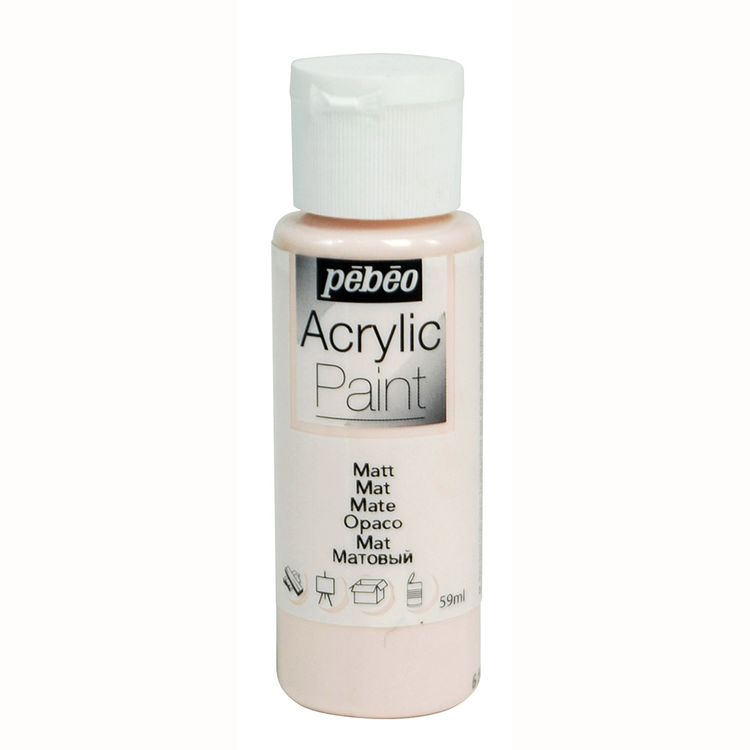 

Краска акриловая Pebeo Acrylic Paint матовая Розовая пудра 59 мл, Розовый