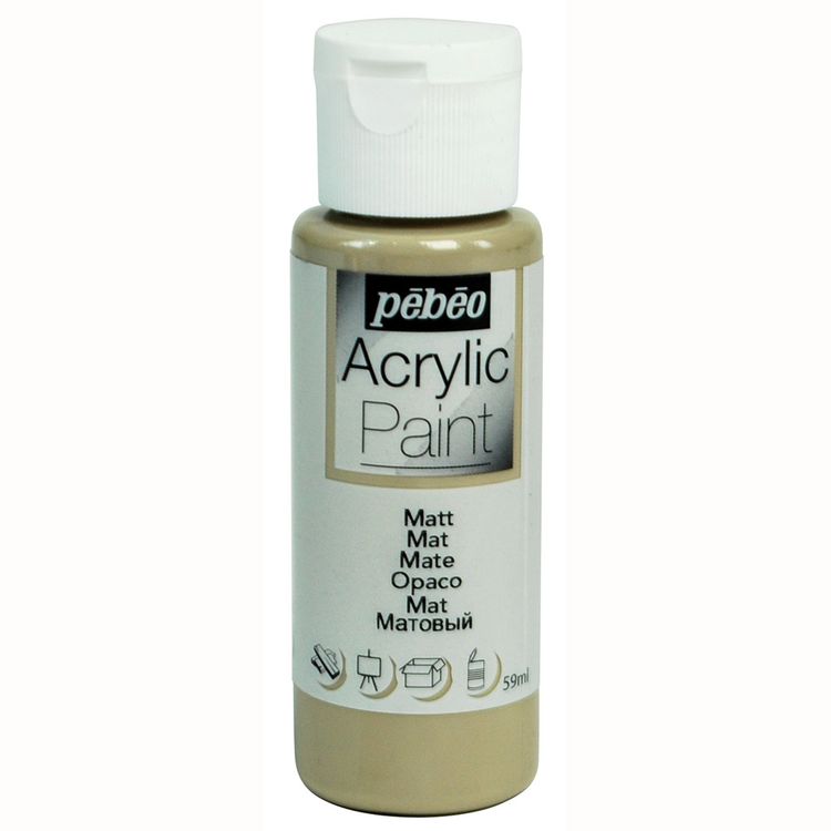

Краска акриловая Pebeo Acrylic Paint матовая Серо-коричневый 59 мл