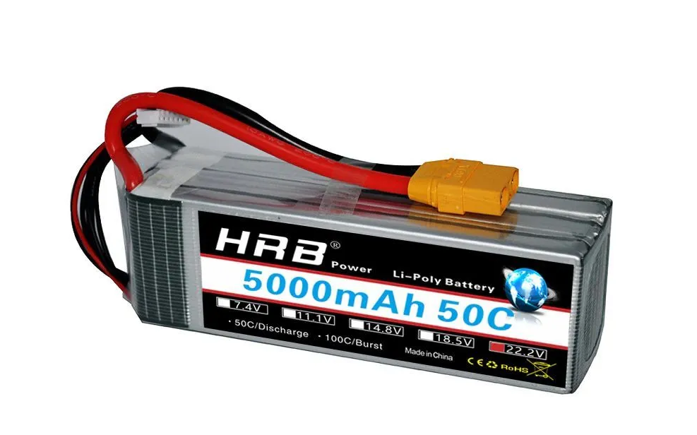 

Аккумулятор HRB power 6S 5000mah 50C XT60, 6S 50C XT60