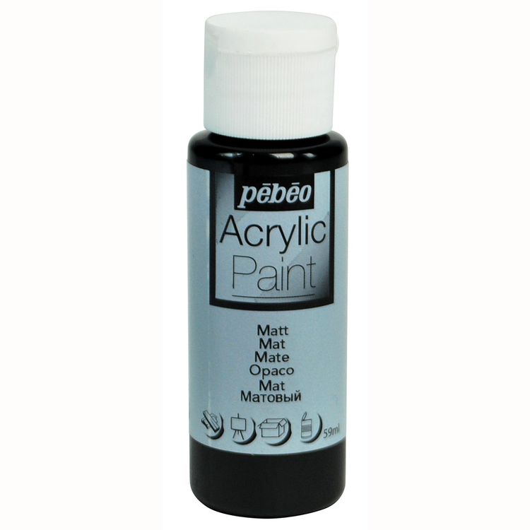

Краска акриловая Pebeo Acrylic Paint матовая Черный 59 мл