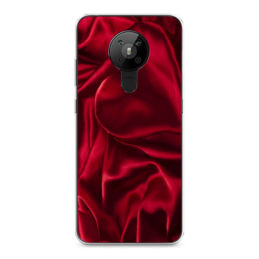 фото Чехол awog "текстура красный шелк" для nokia 5.3