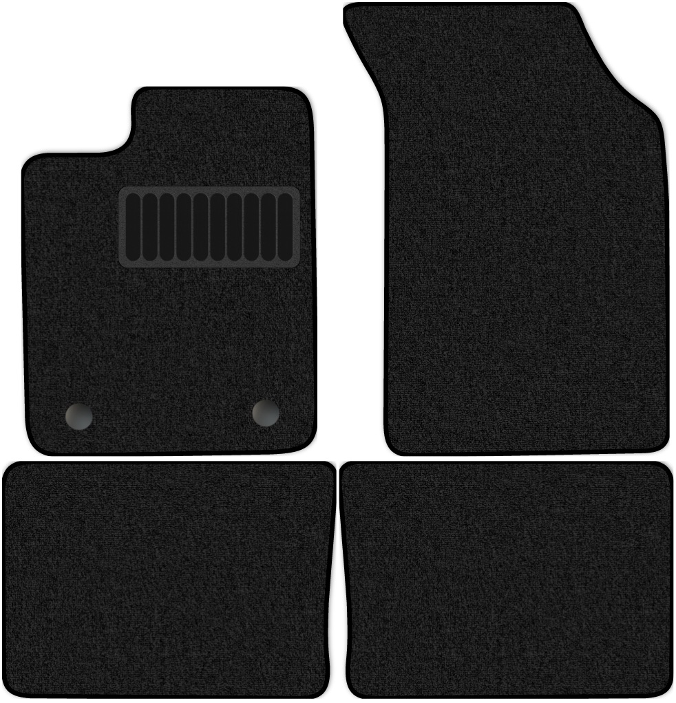 фото Коврики в салон комфорт для renault symbol 3 2008 - 2012, 4 шт. черный, текстиль allmone