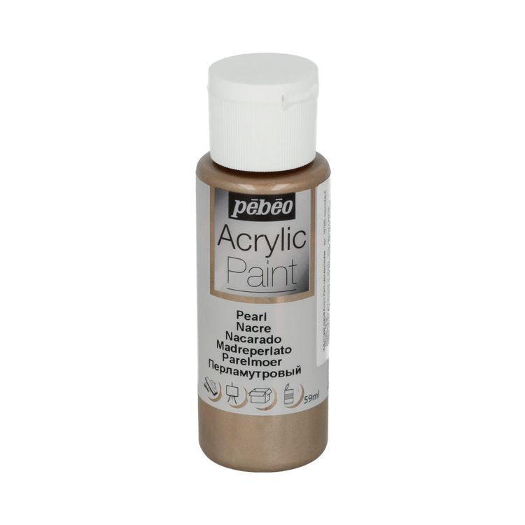 

Краска акриловая Pebeo Acrylic Paint перламутровая Коричневый 59 мл