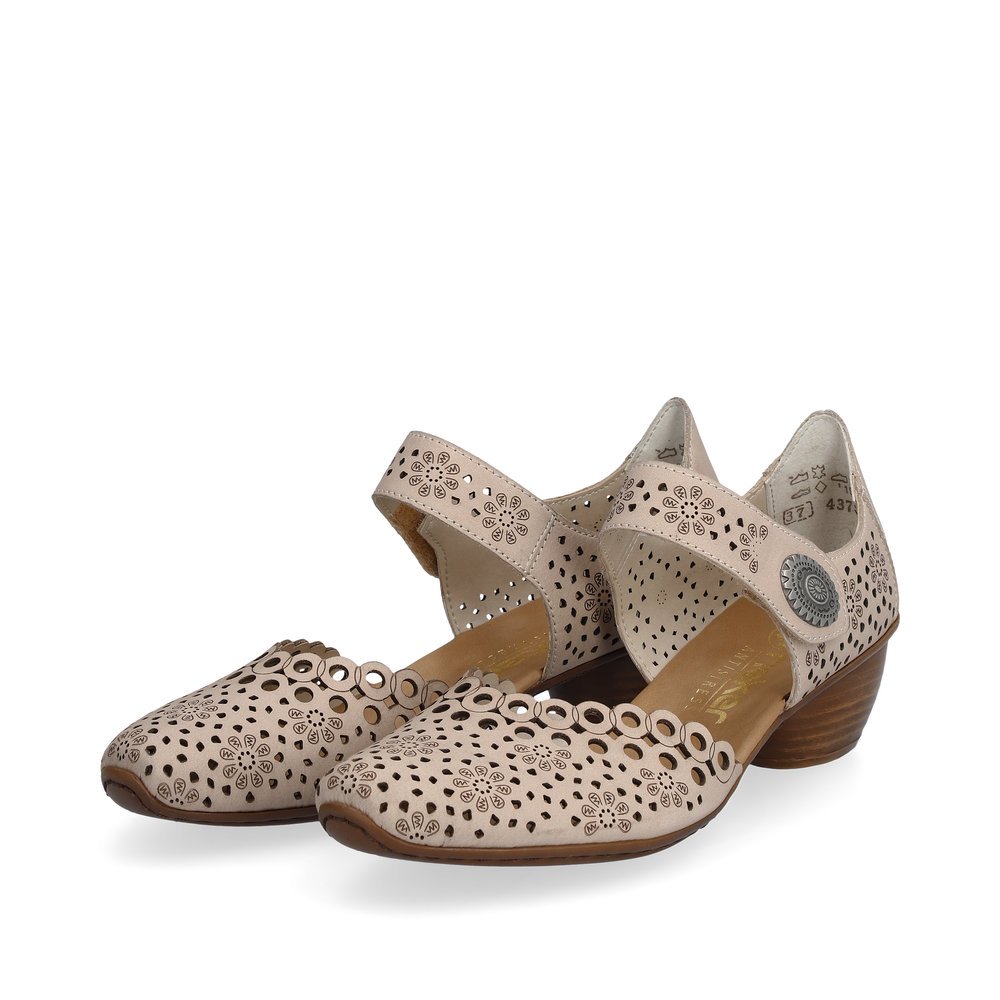 

Туфли женские Rieker 166 бежевые 8.5 US, Бежевый, 166