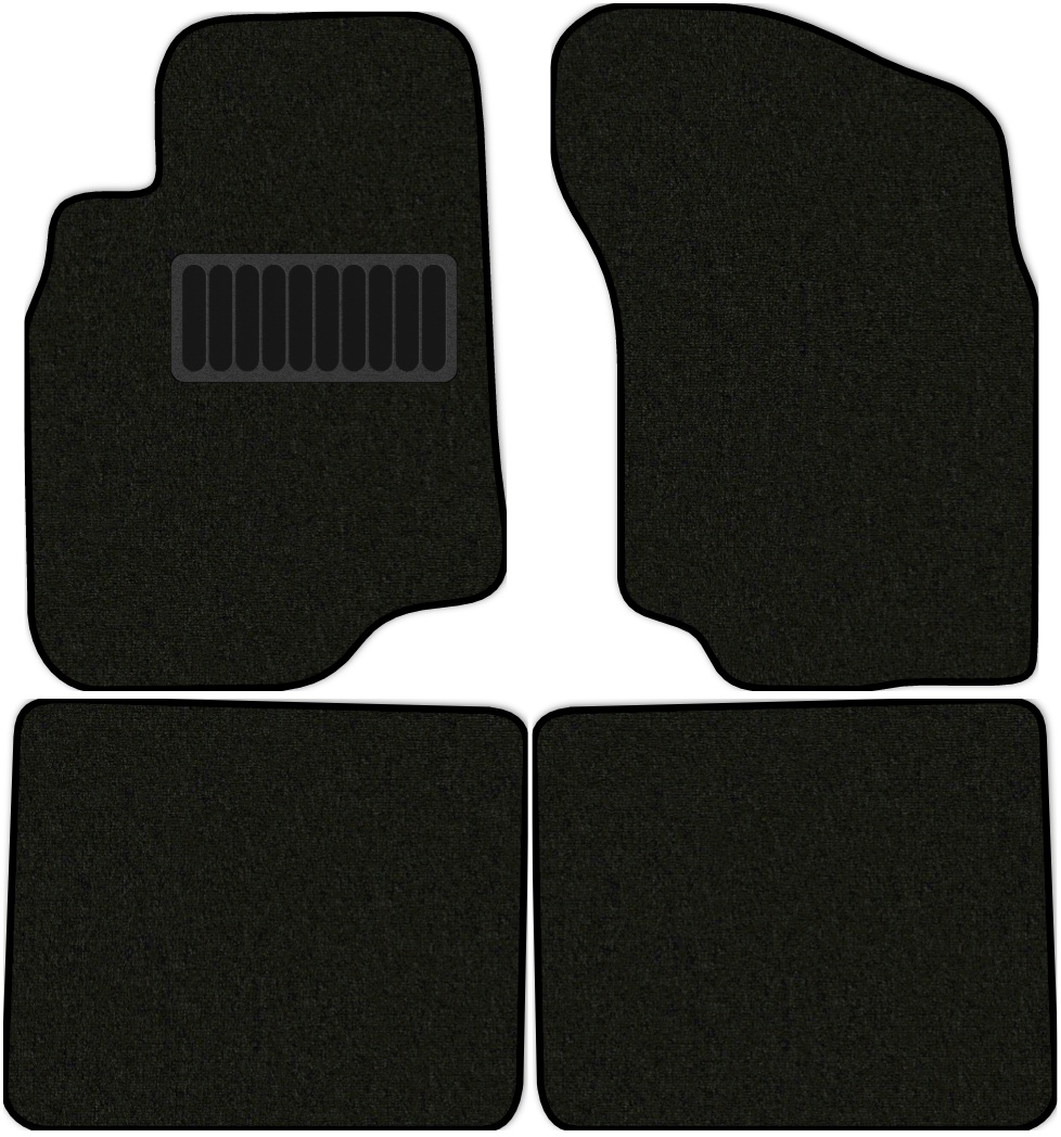 фото Коврики в салон классик для mitsubishi lancer (cs) 2003 - 2010, 4 шт. черный, текстиль allmone