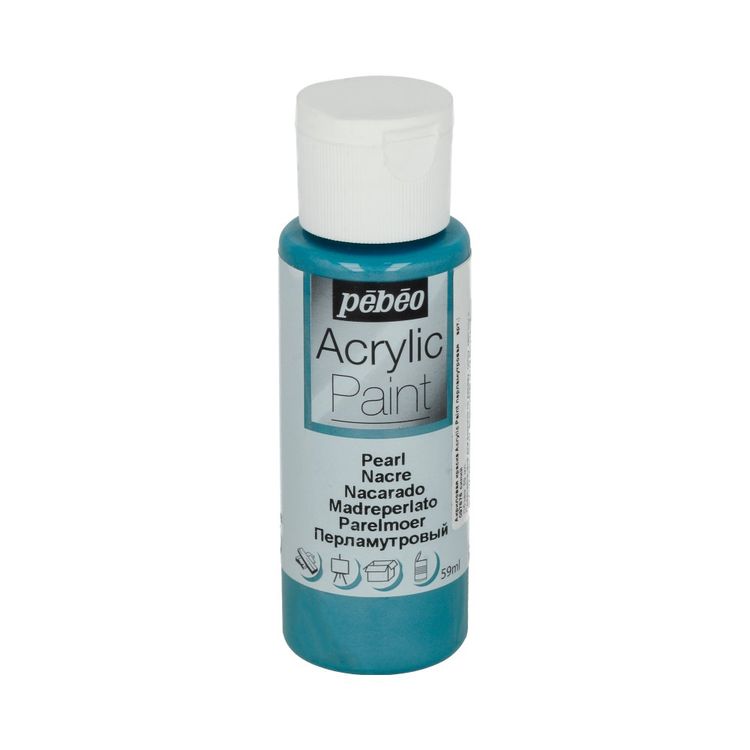 

Краска акриловая Pebeo Acrylic Paint перламутровая Синий 59 мл