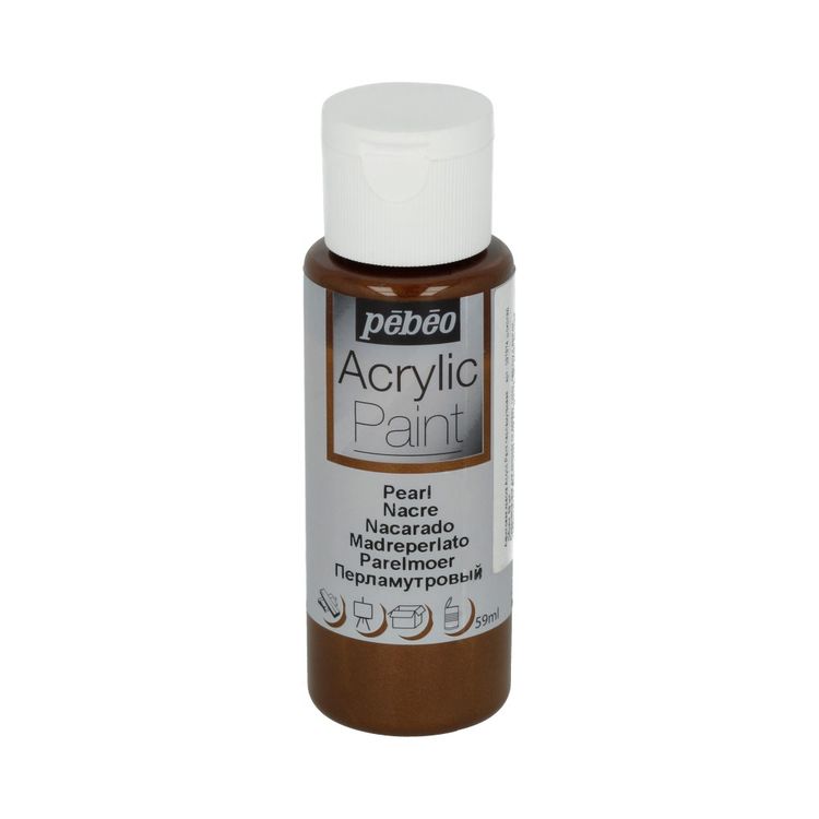 

Краска акриловая Pebeo Acrylic Paint перламутровая Шоколад 59 мл, Коричневый