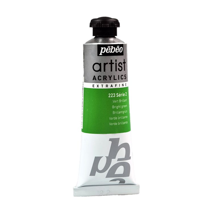 

Краска акриловая Pebeo Artist Acrylics extra fine №2 Зеленый яркий 37 мл