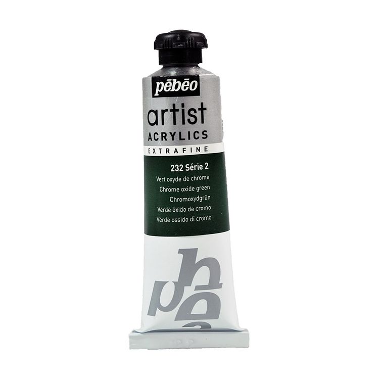 

Краска акриловая Pebeo Artist Acrylics extra fine №2 Оксид хрома зеленый 37 мл