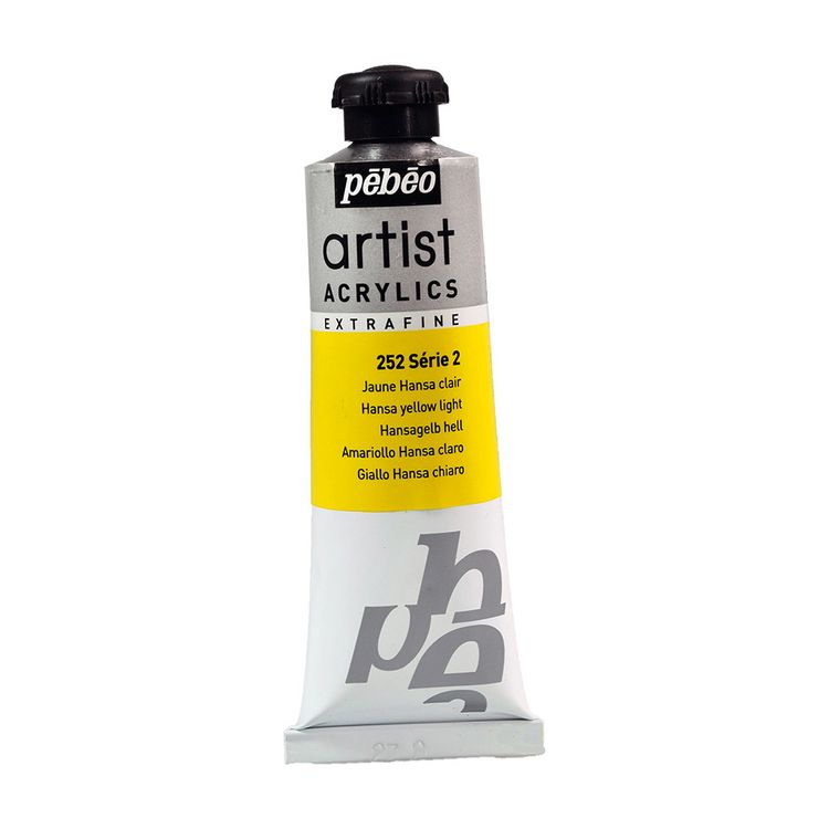 

Краска акриловая Pebeo Artist Acrylics extra fine №2 Светло-желтый ганза 37 мл