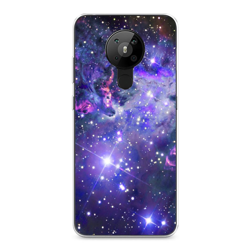 

Чехол Awog на Nokia 5.3 / Нокиа 5.3 "Яркая галактика", Фиолетовый, 123450-4