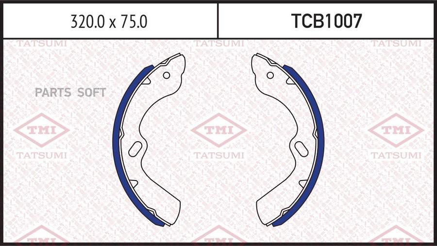 

Тормозные колодки Tatsumi барабанные TCB1007