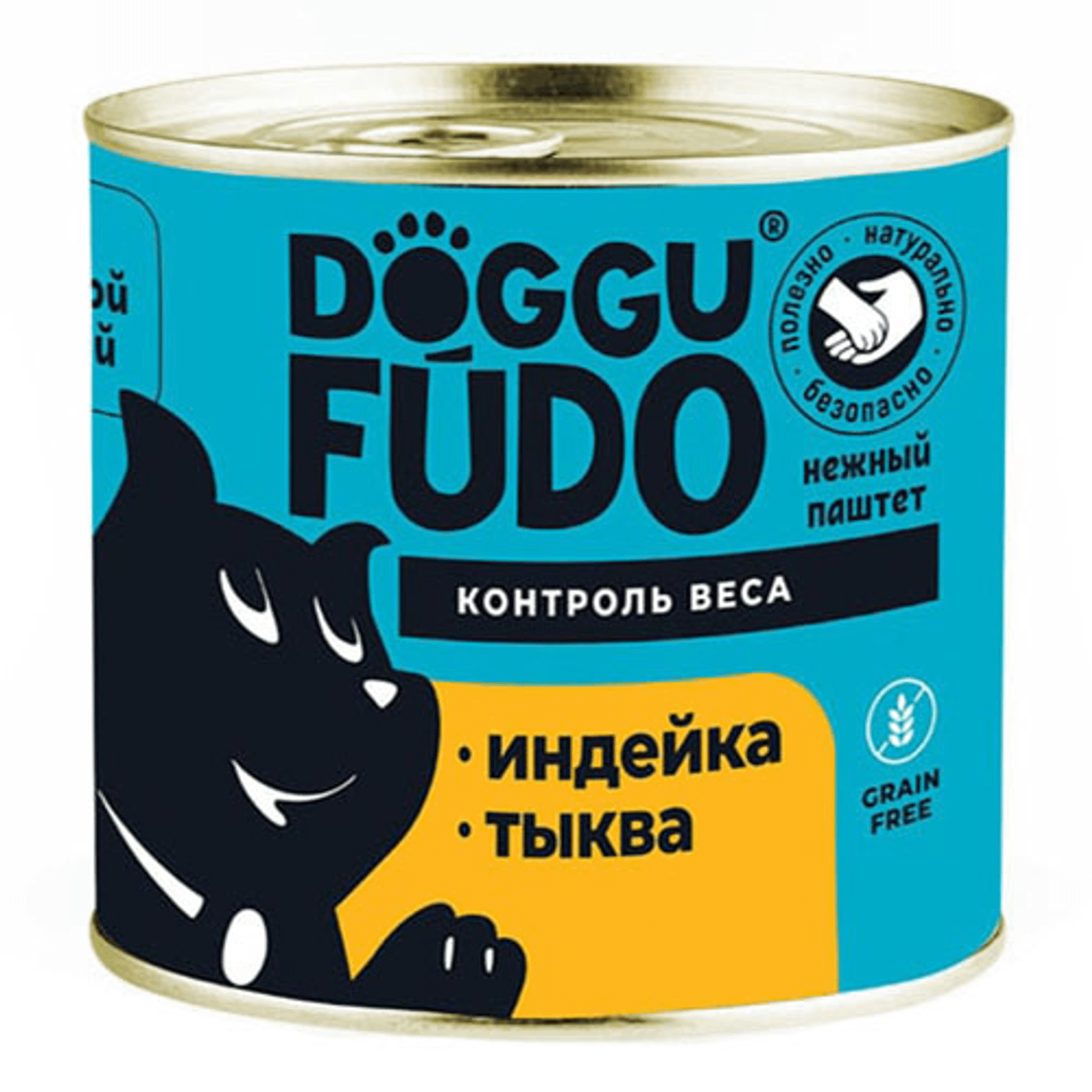 Влажный корм для собак Doggufudo, индейка с тыквой, 6 шт по 240 г