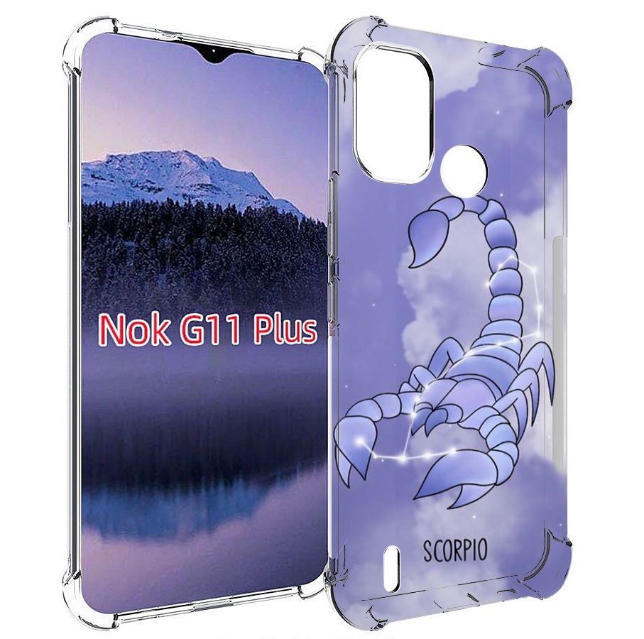 

Чехол MyPads знак зодиака скорпион 2 для Nokia G11 Plus, Прозрачный, Tocco