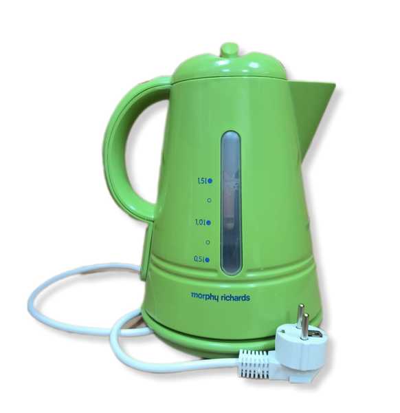 Чайник электрический Morphy Richards 43629 1.5 л зеленый переключатель iek anc 22 2 на 2 фикс положения зеленый 1з 1р bsw10 anc 2 k06