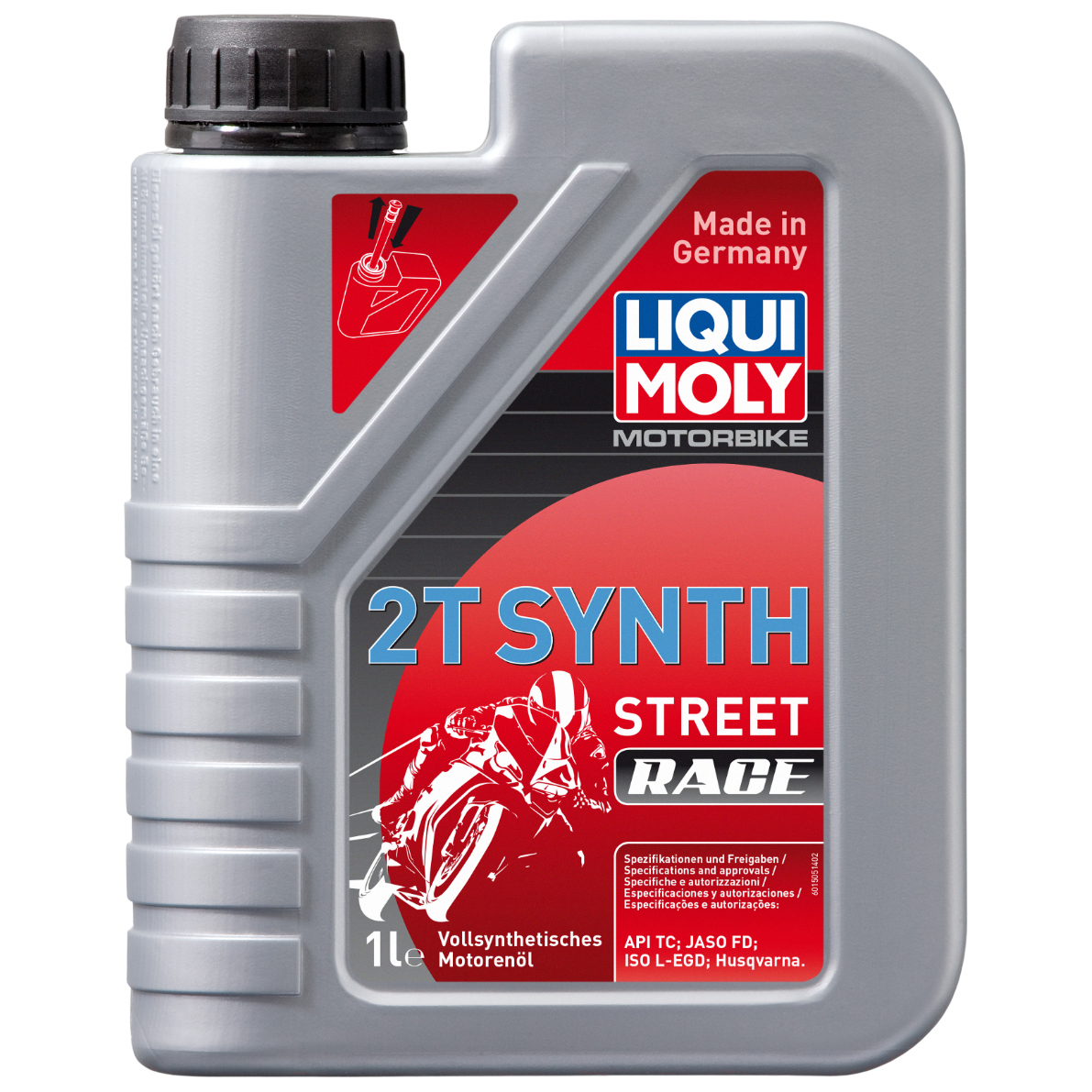 

Моторное масло LIQUI MOLY cинтетическое Motorbike 2T Synth Street Race TC 1л