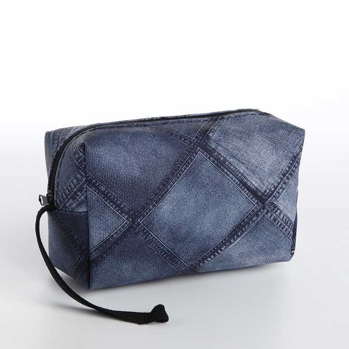 

Косметичка женская NoBrand 10180361 синяя, 15х5х9 см, Синий