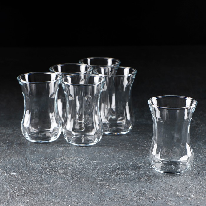 

Набор стаканов для чая TEA GLASSES, 120 мл, 6 шт, Прозрачный