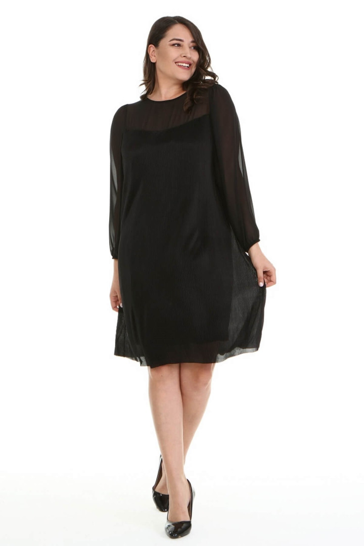 

Платье женское My Line Moda 1475 черное 40 RU, 1475