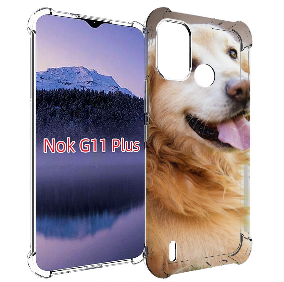 

Чехол MyPads золотистыи ретривер для Nokia G11 Plus, Прозрачный, Tocco