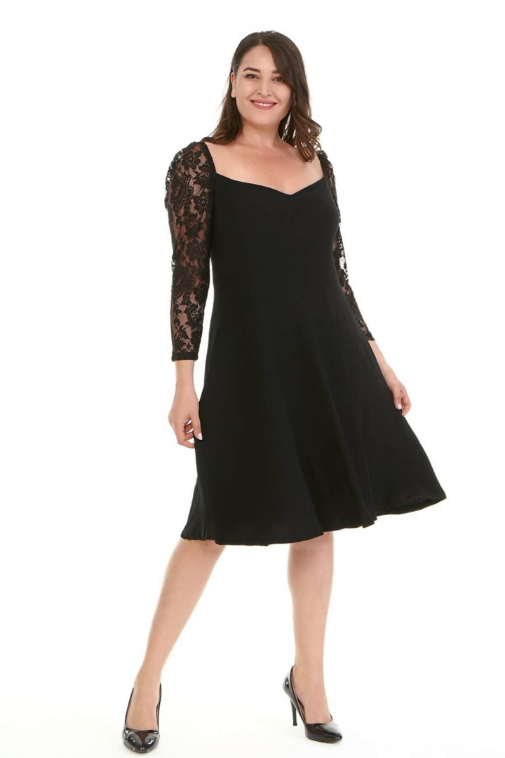 

Платье женское My Line Moda 1480 черное 50 RU (товары доставляются из-за рубежа), 1480