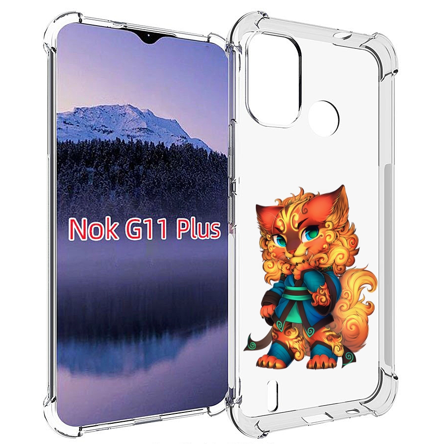 

Чехол MyPads золотой-кот для Nokia G11 Plus, Прозрачный, Tocco