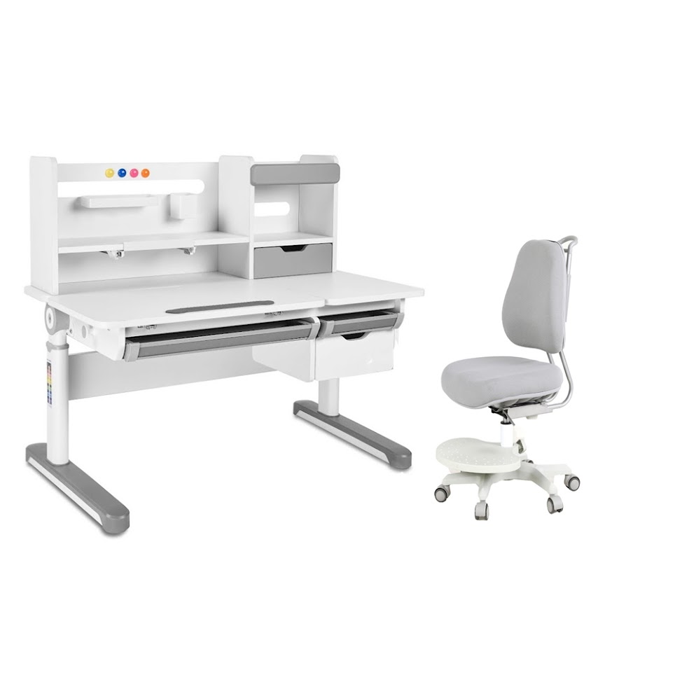 

Комплект мебели FunDesk парта Sentire Grey и кресло Paeonia Grey, 222800, Sentire + Paeonia