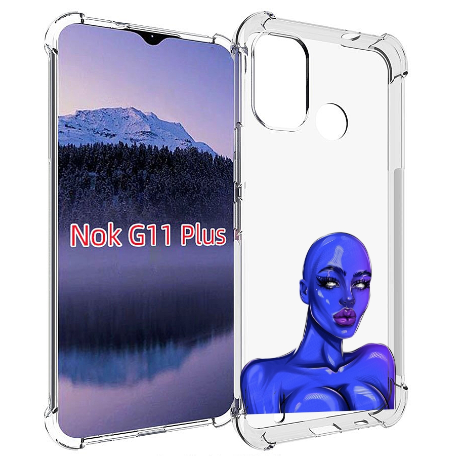 

Чехол MyPads инопланетянка для Nokia G11 Plus, Прозрачный, Tocco