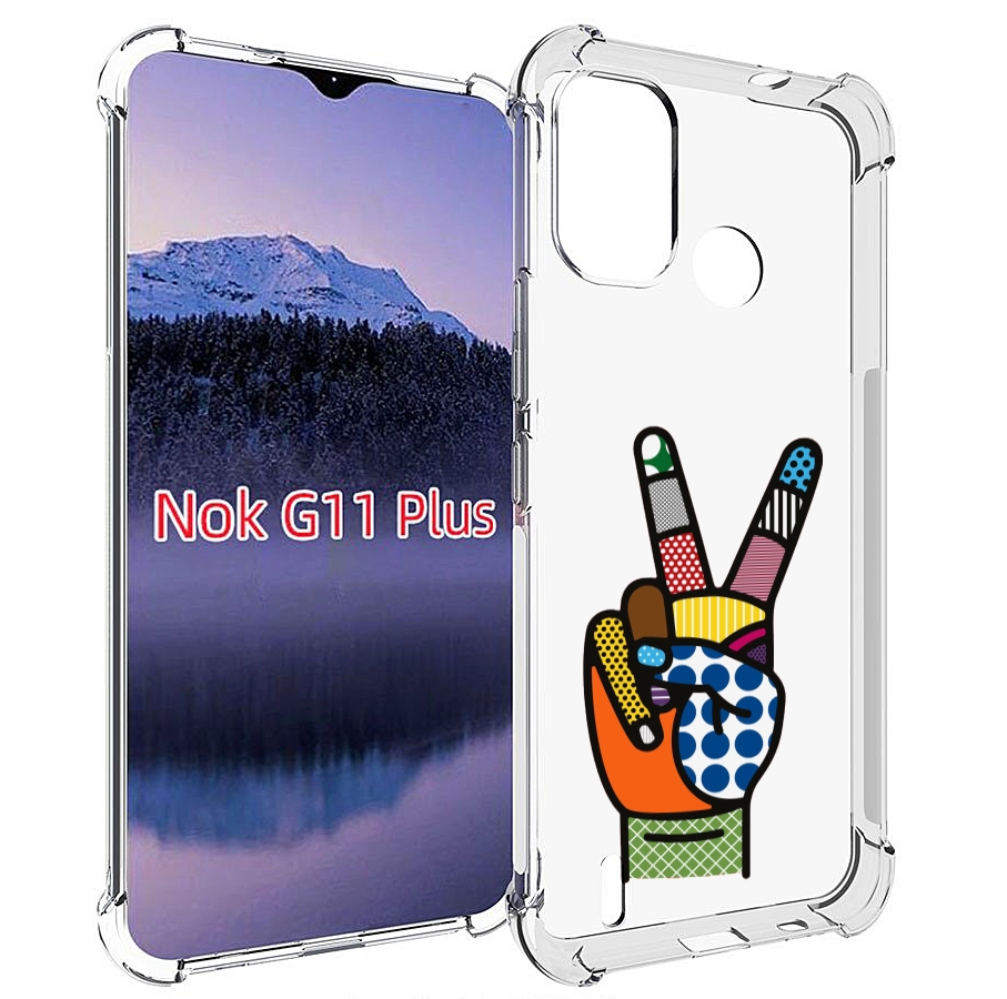 

Чехол MyPads йоу пальчики для Nokia G11 Plus, Прозрачный, Tocco