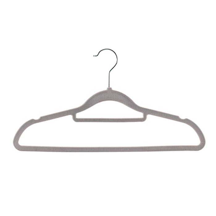 фото Набор вешалок для одежды jeko&jeko non-slip flocking hanger grey 20 шт