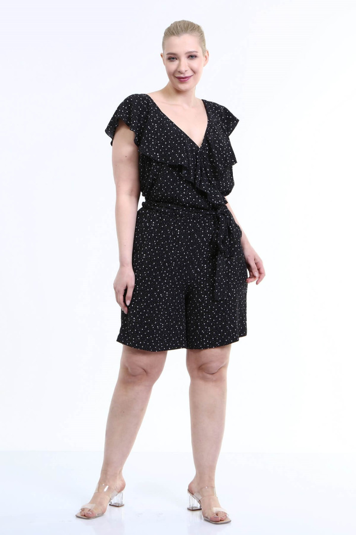 

Комбинезон женский My Line Moda 1411 черный 42 RU (товары доставляются из-за рубежа), 1411