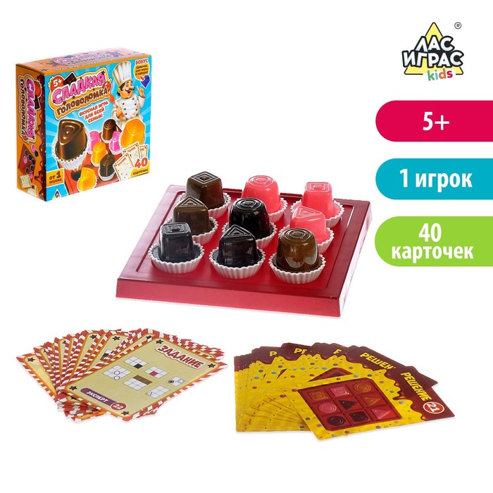 

Настольная игра-головоломка с карточками Сладкая головоломка