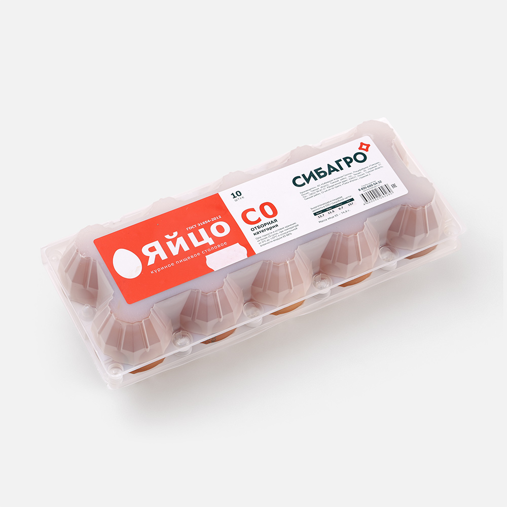 

Яйцо куриное Сибагро СО, 10 шт.